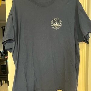 Ruger Black T-Shirt with Gold Logo